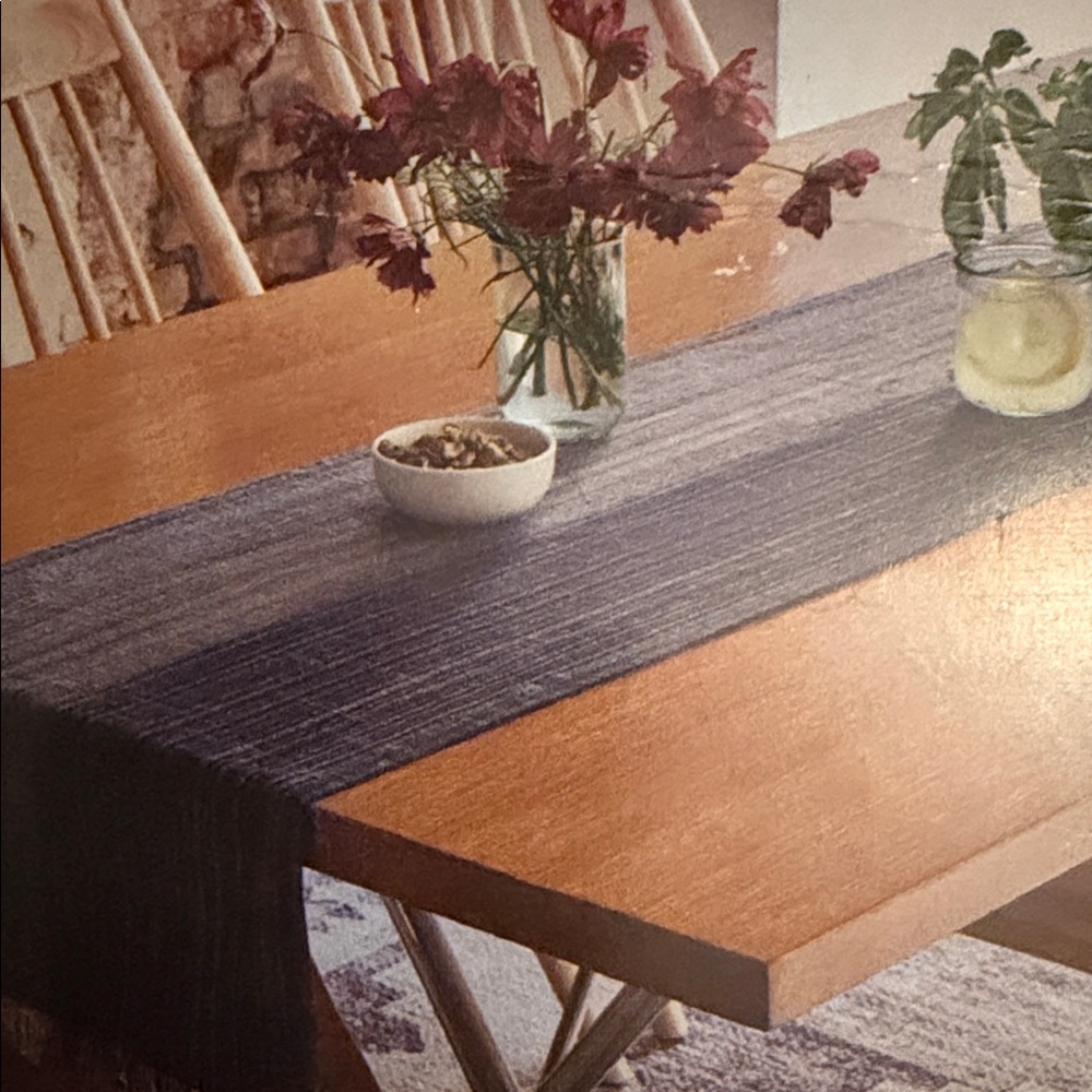 Threshold Navy Table Runner